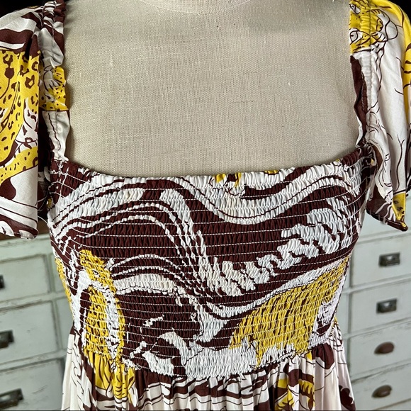 Anthropologie Whimsical Panther Maxi Dress M - Picture 15 of 16